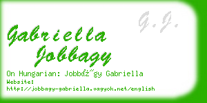 gabriella jobbagy business card